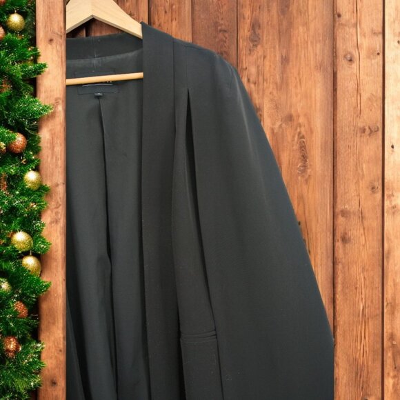 Eloquii Black Cape Blazer Jacket Size 16 🖤 Super Chic!! - Picture 3 of 7
